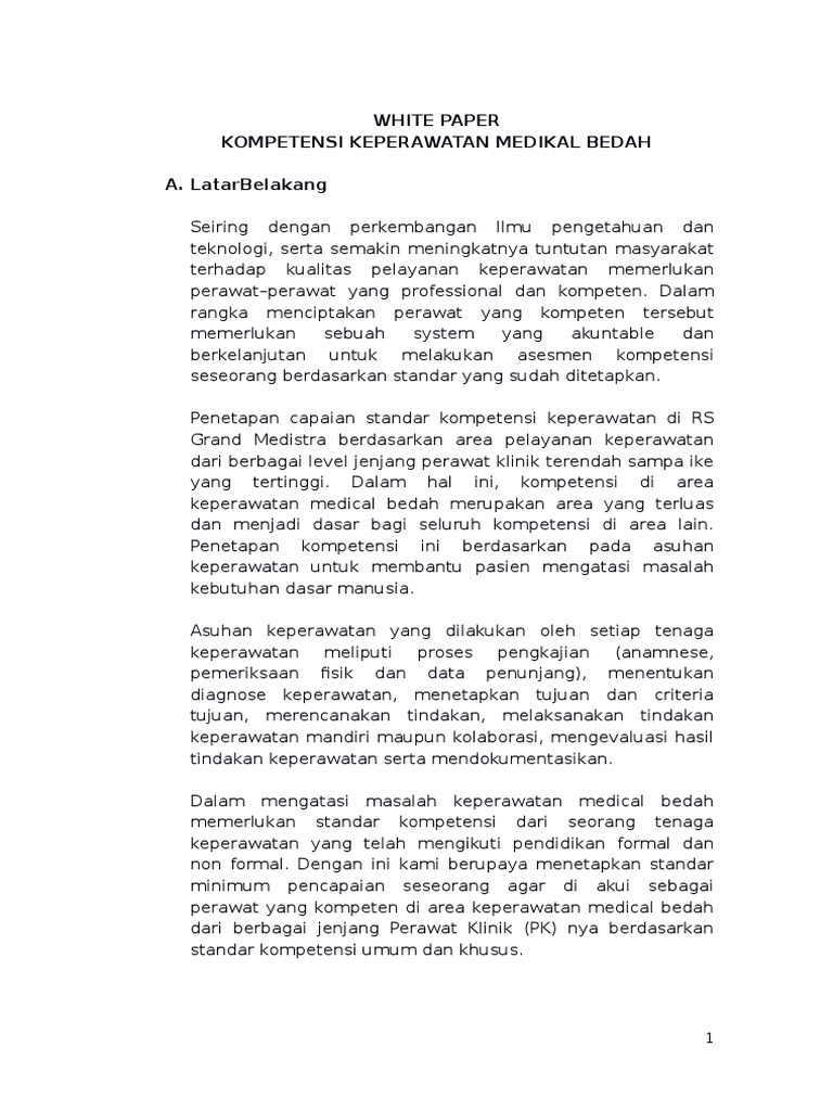 Contoh White Paper KMB | PDF | Kesehatan Holistik | Sains & Matematika