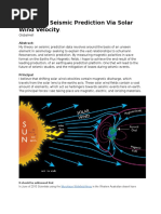 Download Advanced Seismic Prediction via Solar Wind Velocity by Tacoma Groove SN335723937 doc pdf