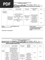 Plan de Clases Bimestral de La Asignatura de Ingles