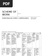 Form 1 English KSSM Sow 2017