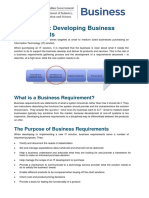 Innovation Connections Quick Guide Developing Business Requirements PDF