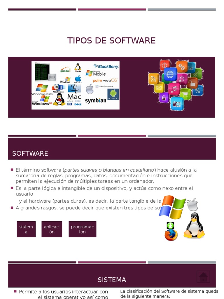 Tipos de Software | PDF | Software de la aplicacion | Software