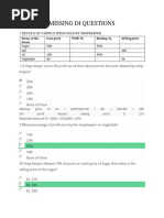 Missing Di Questions PDF