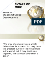 3) Stages of Group Development - To Studs