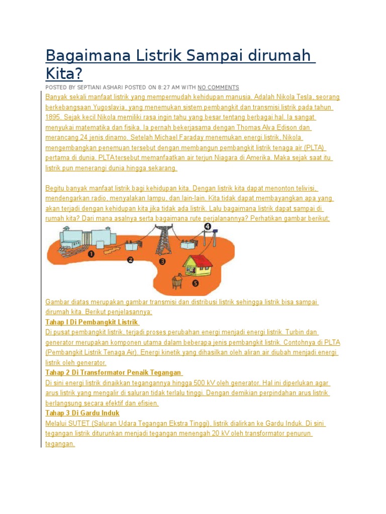 Bagaimana Listrik Sampai Di Rumah Kita Sekitar Rumah Bagaimana Listrik Sampai Di Rumah Kita Sekitar Rumah