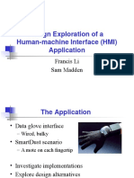 Design Exploration of A Human-Machine Interface (HMI) Application