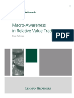 Macro-Awareness in Relative Value Trading