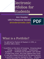 Electronic Portfolios For Students