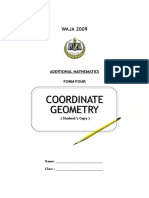 WAJA 2009: Additional Mathematics Form Four