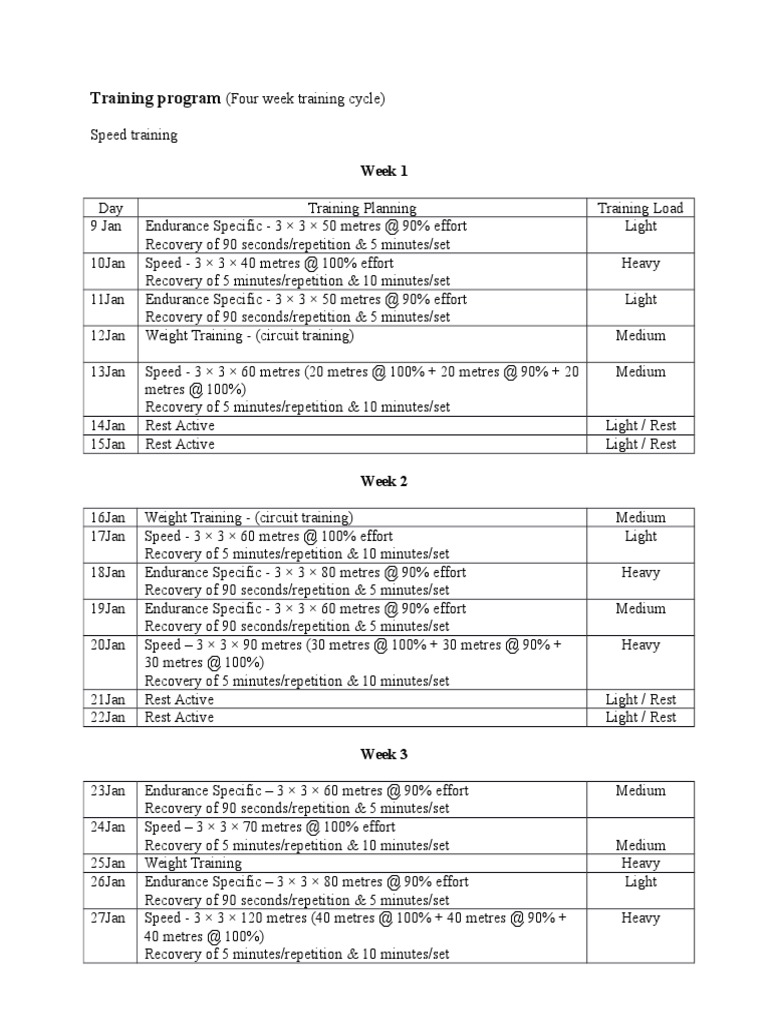 Contoh Training Program Pdf