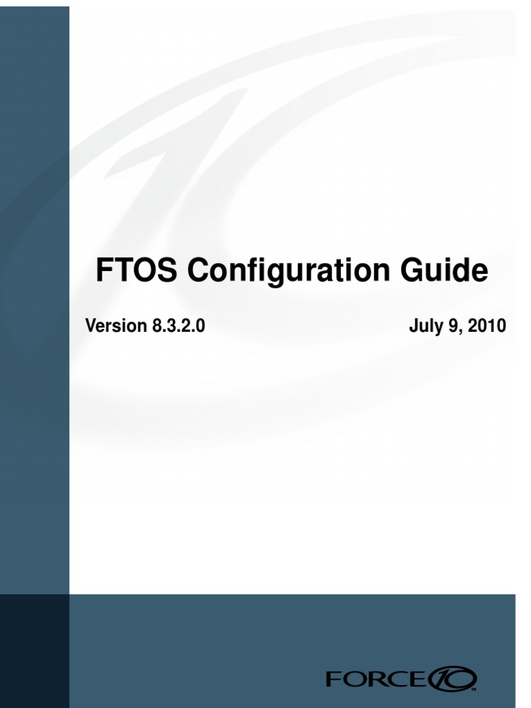 FTOS Configuration Guide | PDF | Internet Protocols ...