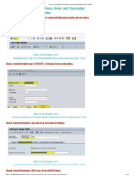 SQL Trace With Use of Primary Index and Secondary Index