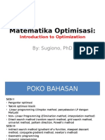 Matematika Optimisasi - 1