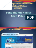 Proses Daftar Kursus Dan CDL Pelajar