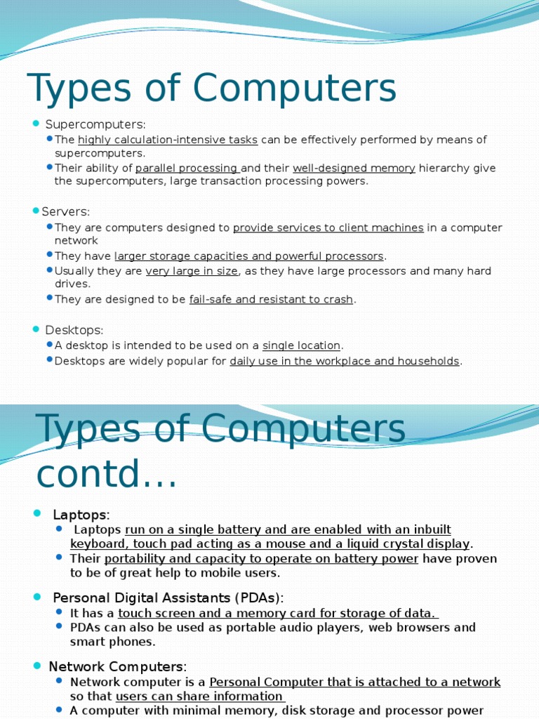 Types and Performance of Computers | PDF | Art