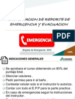 Capacitacion Reporte de Emergencia y Evacuacion