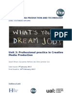 Unit 3: Professional Practice in Creative Media Production