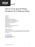 3101831-En V3.5 vs-CU V3.5 and Firmware V2.3 Release Notes