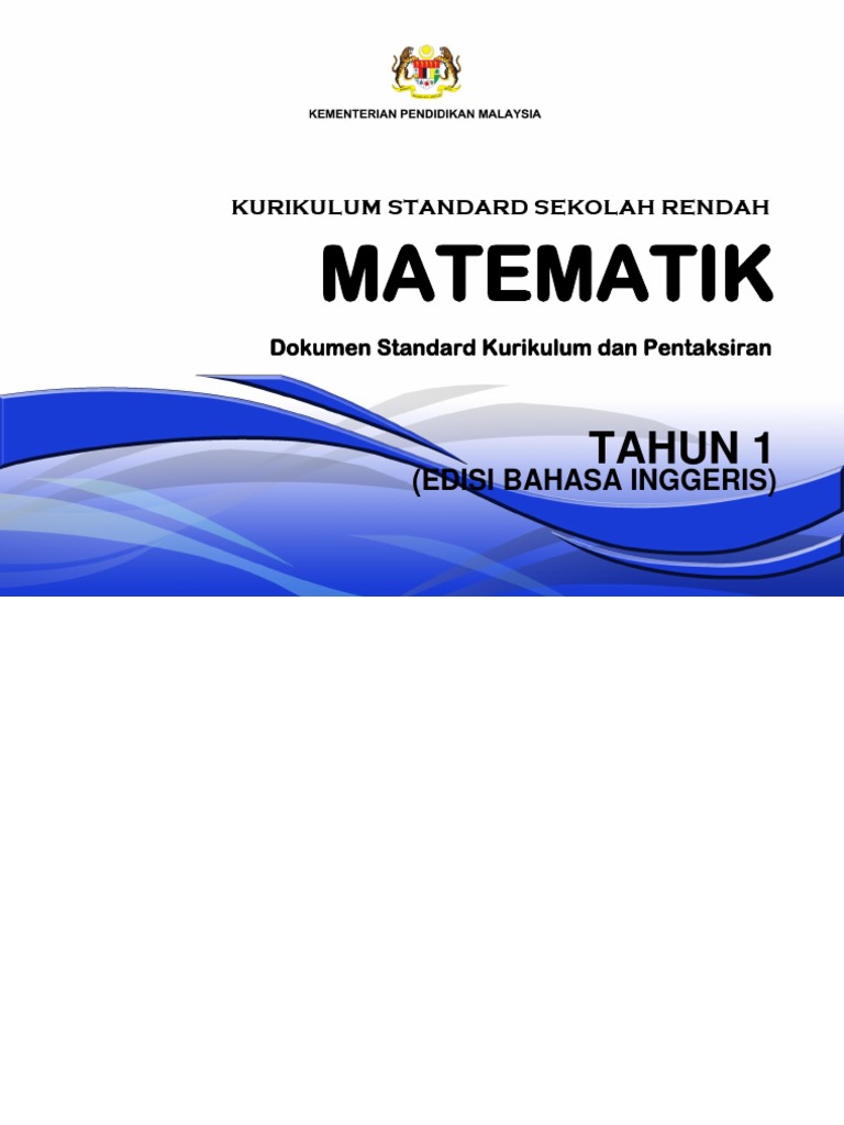 Dskp mathematics year 1 pdf