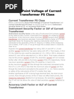 Current Transformer PS Class