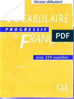 Vocabulaire Progressive Du Français Débutant