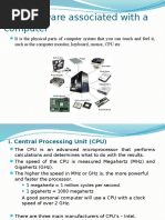 1.2 Hardware Associated With A Computer