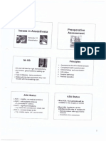 Lesson Anaesthetic Issues