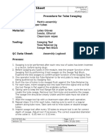 FCAL2 Process Sheet: Process Spec: Procedure For Tube Swaging Components