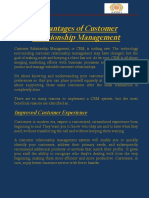 Advantages of CRM PDF
