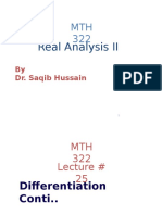 Real Analysis II: by Dr. Saqib Hussain