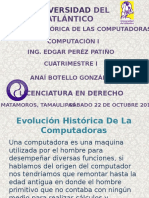 Evolución Histórica de Las Computadoras