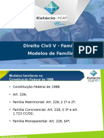 Direito Civil v - Estacio FCAT - Aula 02 - Modelos de Familia