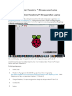 Cara Mengoperasikan Raspberry Pi Menggunakan Laptop