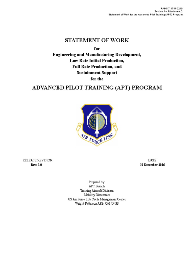 Sow Atp Final | PDF | Risk Management | Classified Information