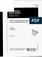 End Use Load Control for Power System Dynamic Stability Enhancement