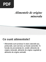 Alimentele de Origine Minerala