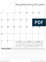 Monthly Calendar Planner