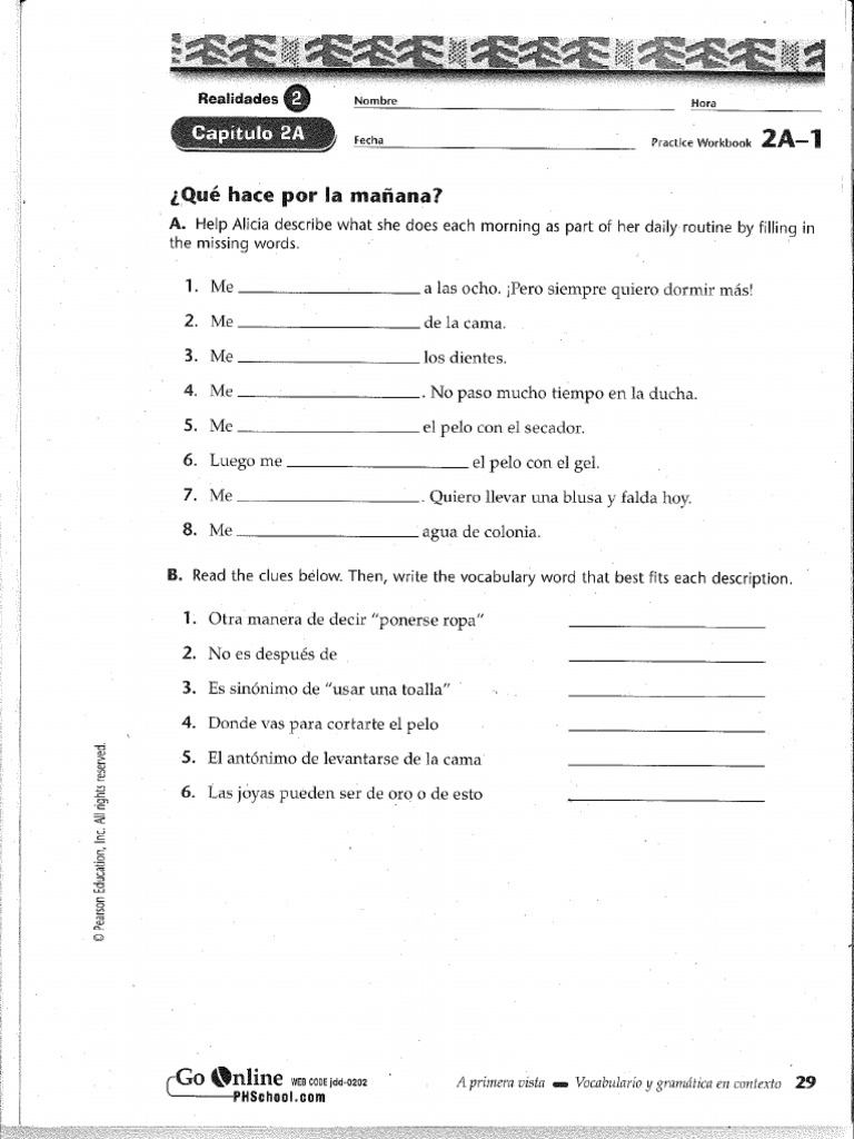 2a 1 Practice Workbook