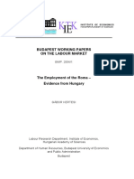 Kertesi Employment of The Roma Evidence From Hungary BWP 2004 01 PDF