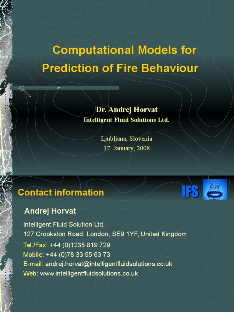 Fire Behavior Prediction Models | PDF | Turbulence | Continuum Mechanics