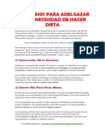 12 Consejos para Adelgazar Sin Hacer Dieta