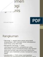 Manajemen Teknologi Agribisnis