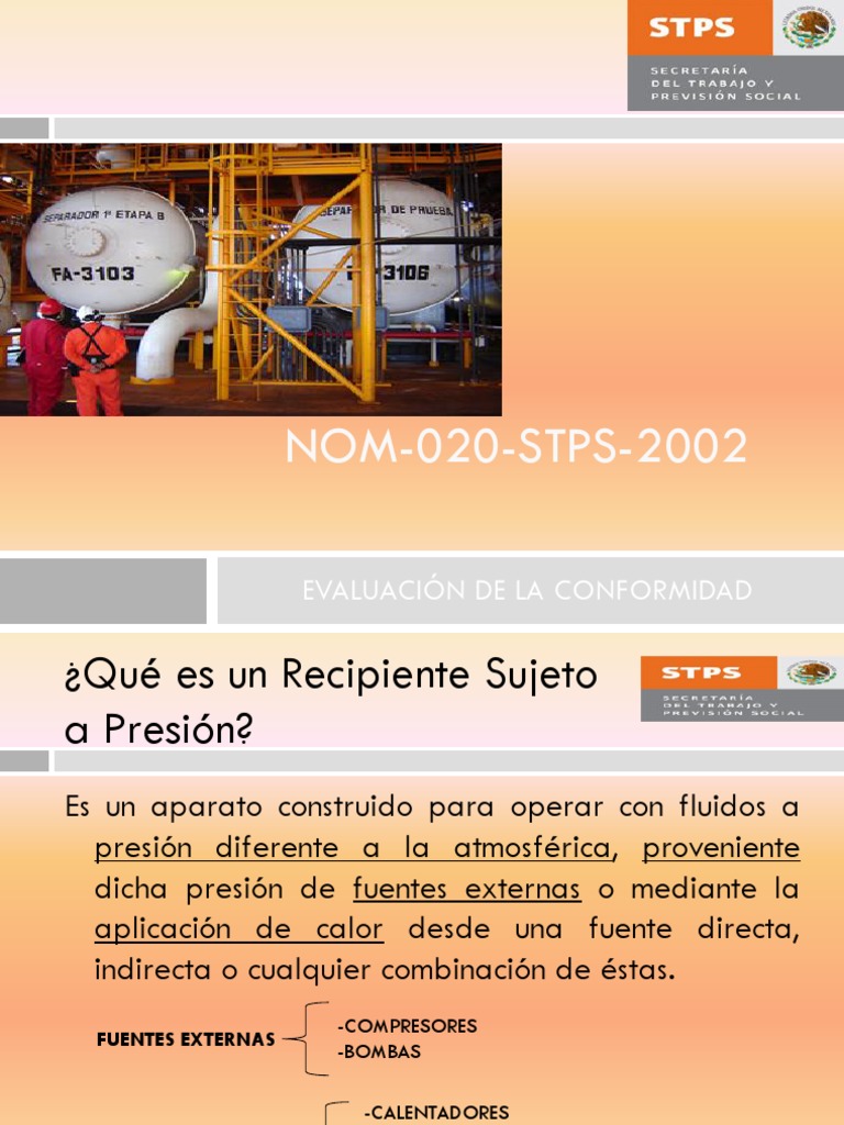 Nom 020 Stps 2002 PDF | PDF | Calibración | Presión
