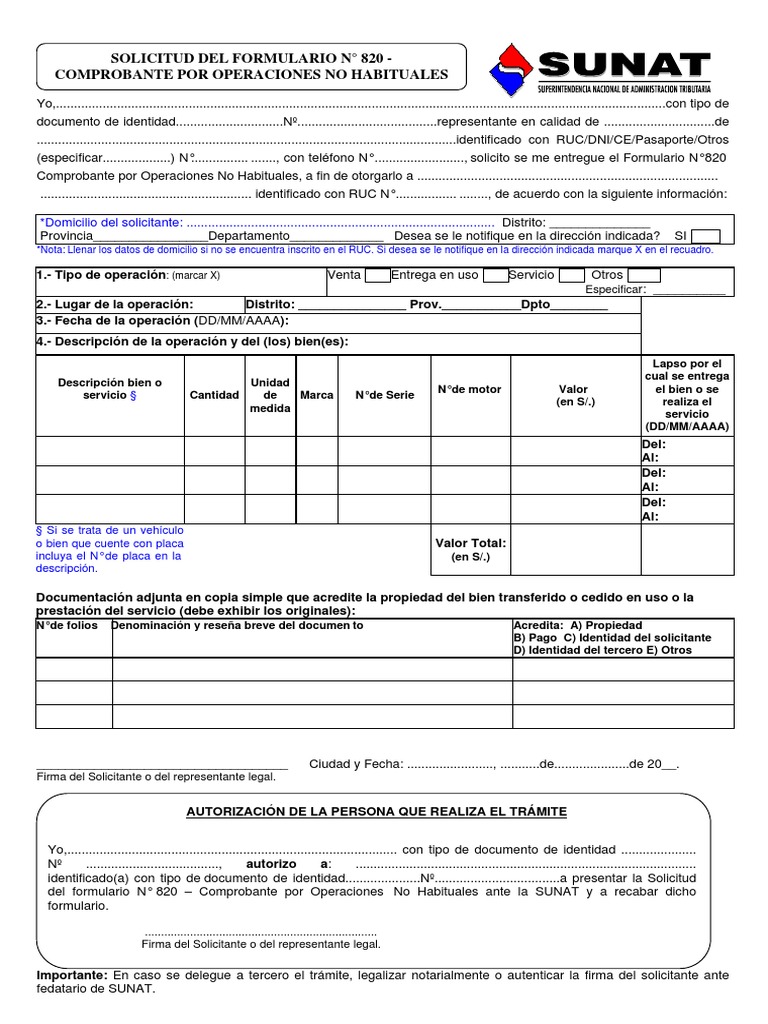 Solicitud Del Formulario #820 PDF | PDF | Gobierno y personalidad ...