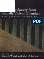 Winick & La Fond (Eds.) - Protecting Society From Sexually Dangerous Offenders Law, Justice, and Therapy (2003) PDF