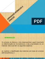Arranjos Atômicos e Estruturas Cristalinas