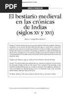 Bestiario medieval en las crónicas de las Indias (siglos XV y XVI)