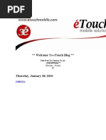 Download Welcome to eTouch Blog by Fahmi Cayank Ella SN33579991 doc pdf