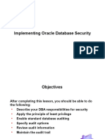 Implementing Oracle Database Security