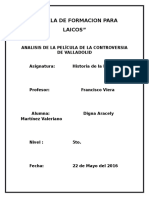 Analisis La Controversia de Valladolid Digna Martinez 5to. Año